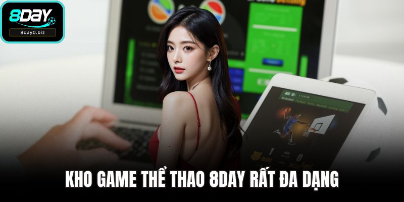 Kho game thể thao 8DAY rất đa dạng